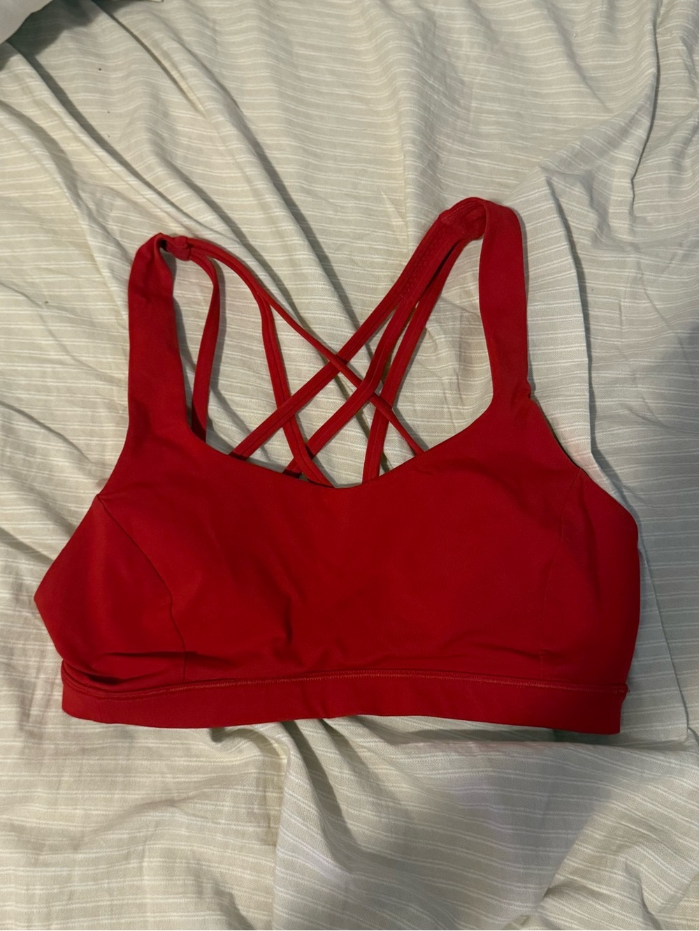 Lululemon red sports bra